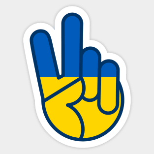 OldSalt Ukraine Flag Peace Sign Sticker